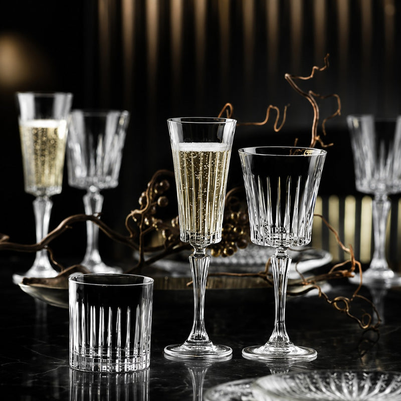 RCR Cristalleria Italiana Timeless - 2 - Set da 6 Calici Vino in Cristallo
