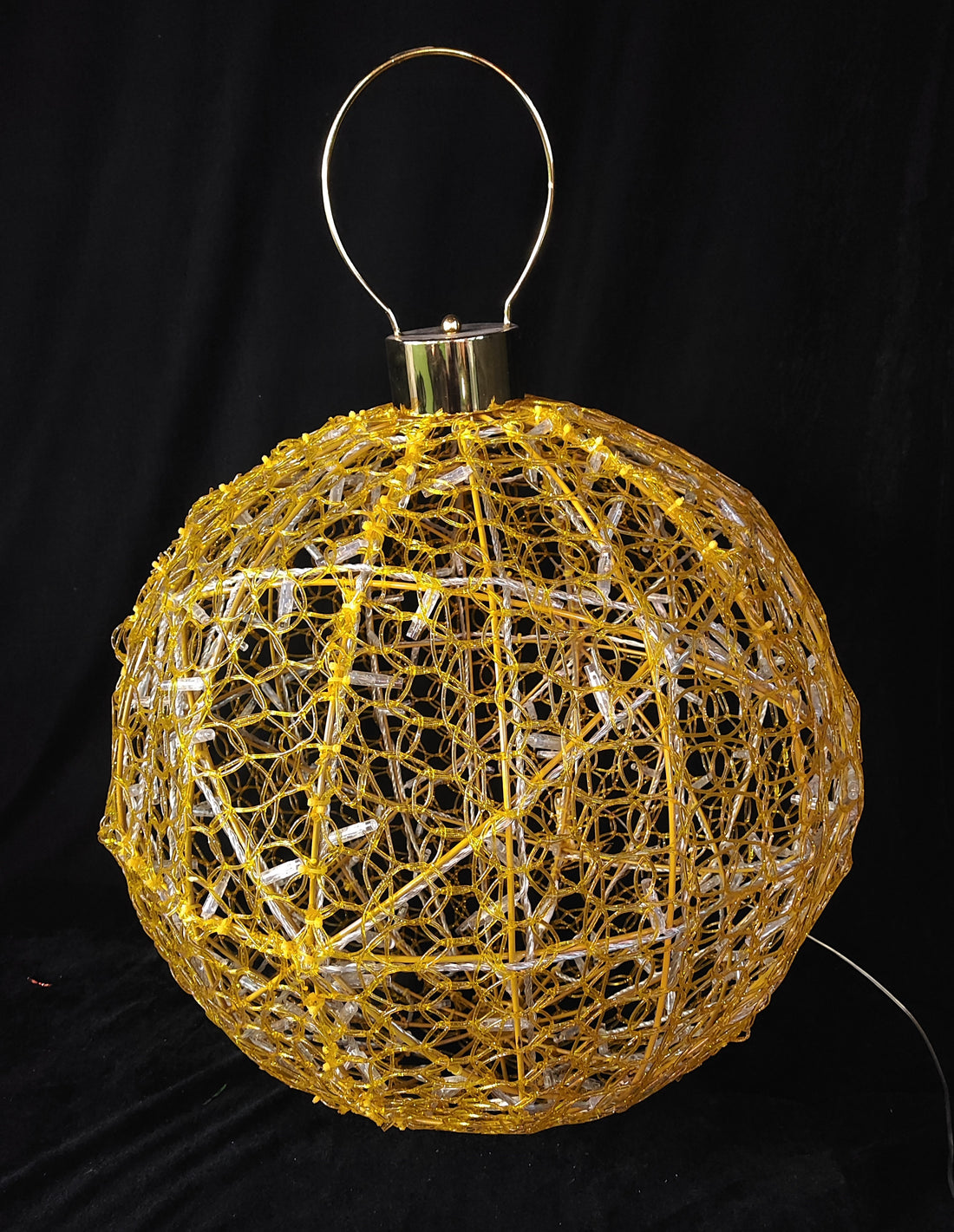 Bonturi Casa DECO GIANT BALL di Natale 200 LED D 50 Cm H 60 Cm GOLD