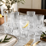 RCR Cristalleria Italiana Adagio - HB - Set da 6 Bicchieri Long Drink in Vetro