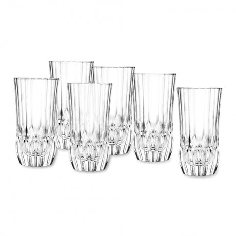 RCR Cristalleria Italiana Adagio - HB - Set da 6 Bicchieri Long Drink in Vetro