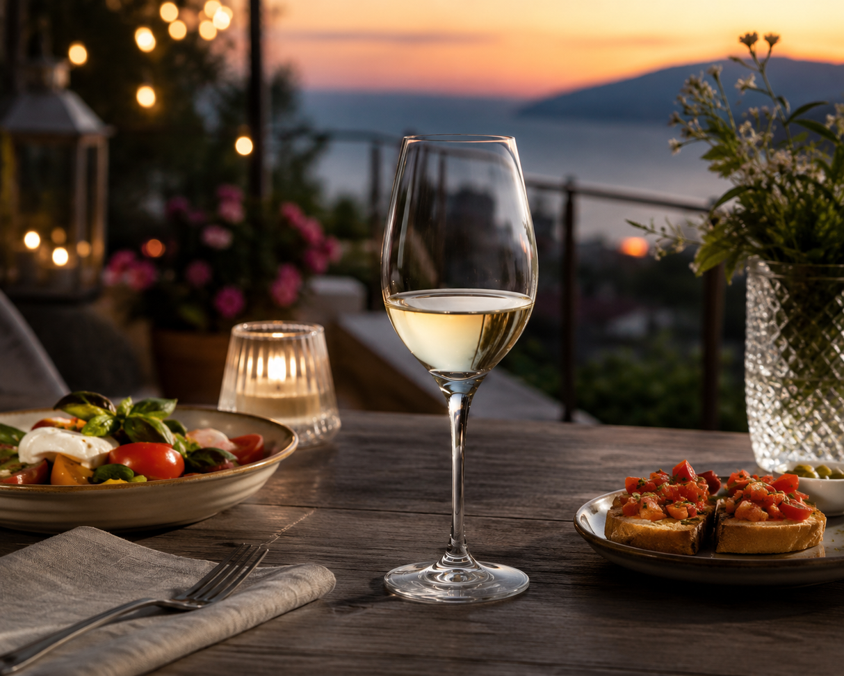 RCR Cristalleria Italiana Invino - I38 Vini Bianchi - Set da 6 Calici Vino in Vetro