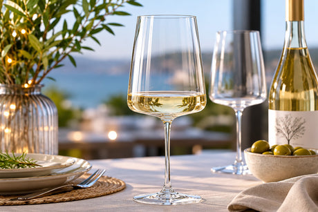 RCR Cristalleria Italiana Essential - E54 - Set da 6 Calici Vino in Vetro