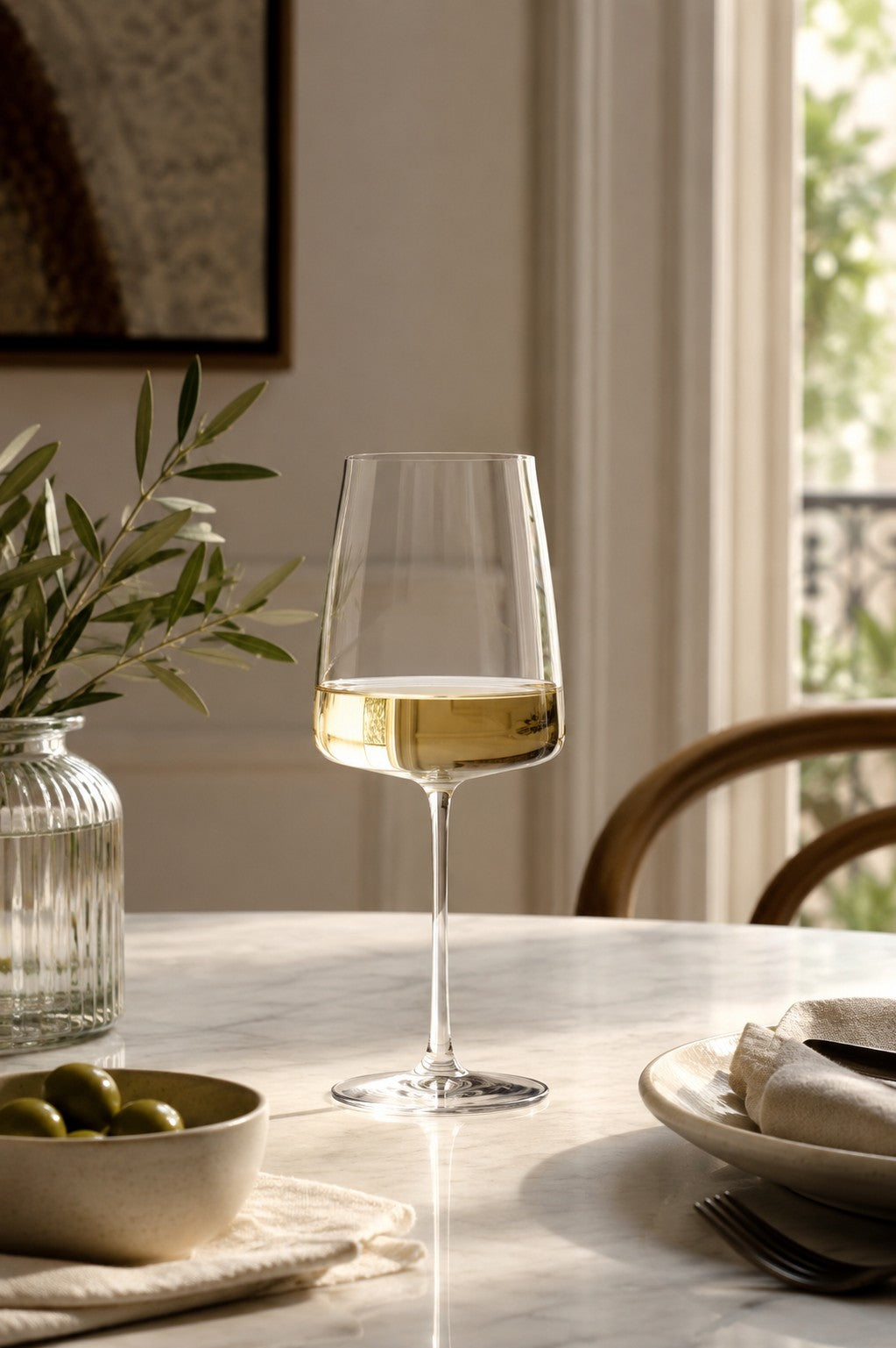 RCR Cristalleria Italiana Essential - E54 - Set da 6 Calici Vino in Vetro