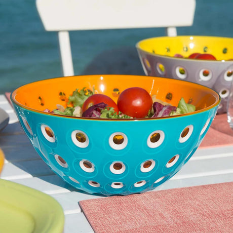 guzzini guzzini contenitore le murrine in san d 20 cm azzurro arancio ean 8008392301080