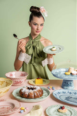 guzzini guzzini piatto dessert melamina josephine d 21 cm table decor verde polvere ean 8008392388104