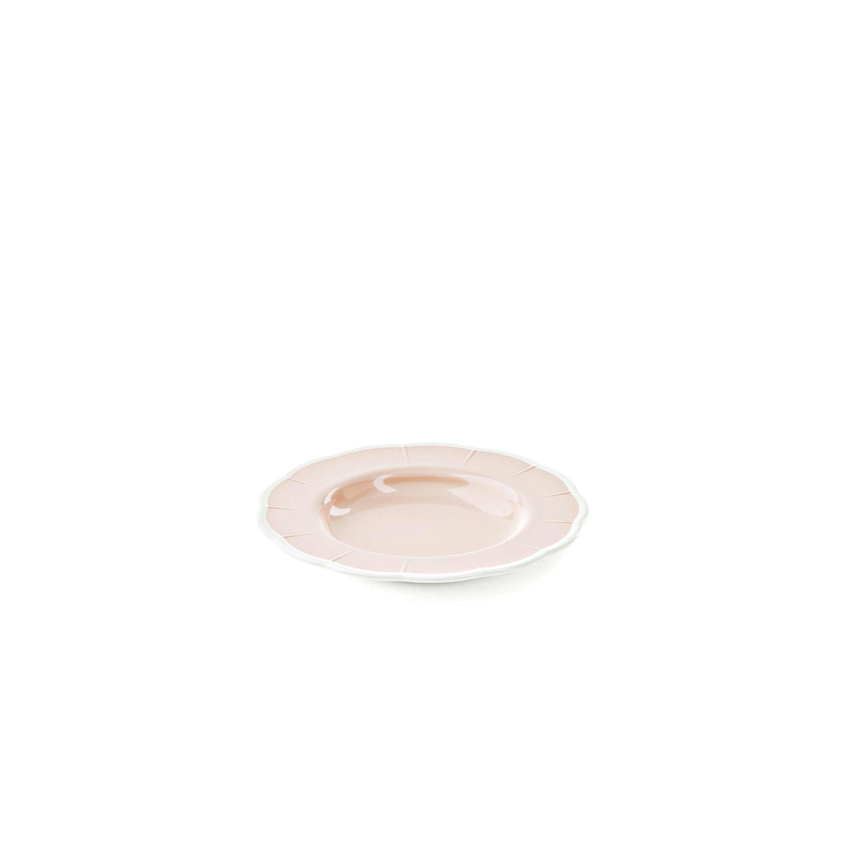 GUZZINI Piatto Fondo Melamina Flora D 24 Cm Table Decor Rosa Polvere