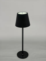 L'Arcolaio Wiederaufladbare LED-Touch-Lampe, H 38 cm, 10 x 10 cm, IP54, rund, Pro, schwarz