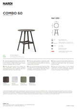 nardi nardi tavolo combo 60 basalto