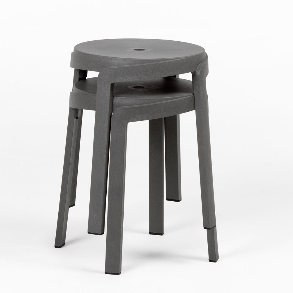 nardi nardi sgabello stack mini basalto