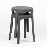 nardi nardi sgabello stack mini basalto