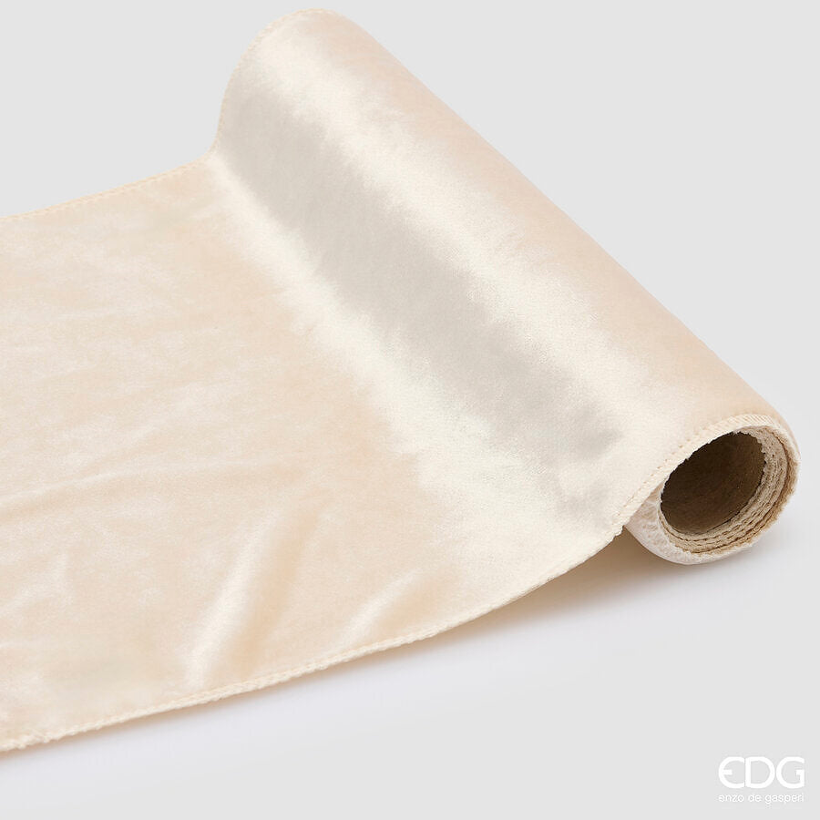 EDG Enzo De Gasperi Tessuto Decorativo Velvet Ivory Rotolo 35x200 cm – Decorazione di Natale
