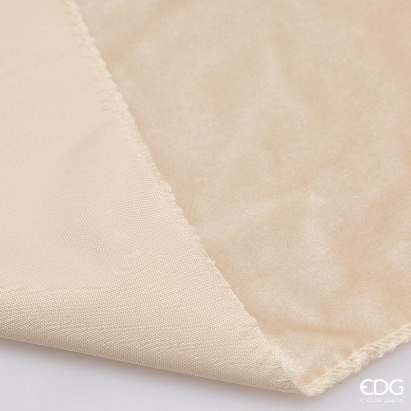 EDG Enzo De Gasperi Tessuto Decorativo Velvet Ivory Rotolo 35x200 cm – Decorazione di Natale