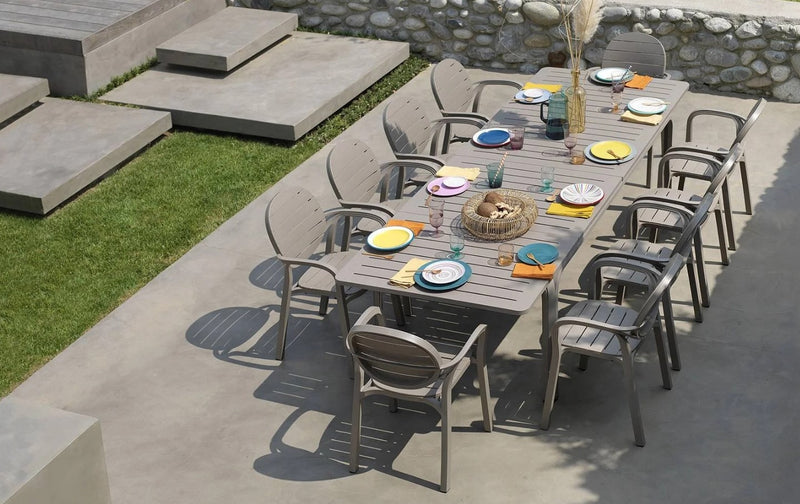 nardi nardi tavolo alloro 210 extensible 210 280 x 100 cm h 73 cm tortora ean 8010352828544