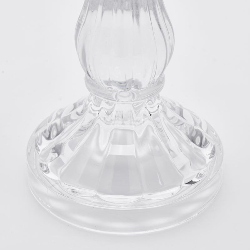 EDG Enzo De Gasperi Portacandela Crystal Sinuoso H 22 Cm D 10 Cm Natural Trasparente
