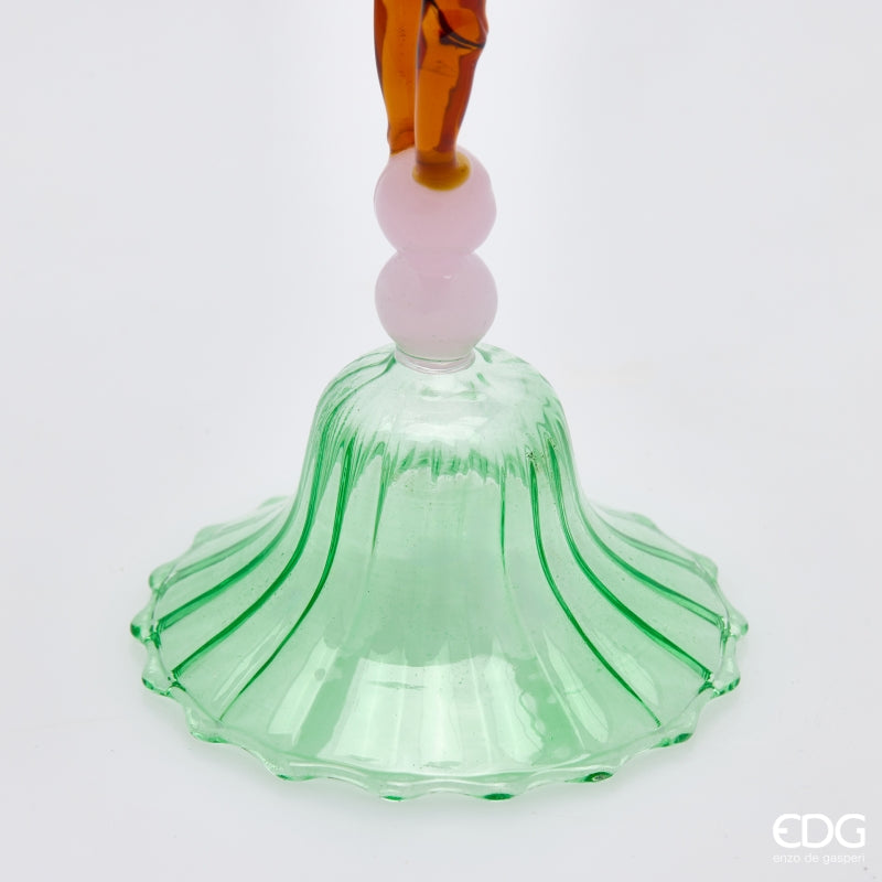 EDG Enzo De Gasperi Portacandela Renna Green Mix Ass. 1 Pz H24 Ø8,5 cm – Decorazione di Natale
