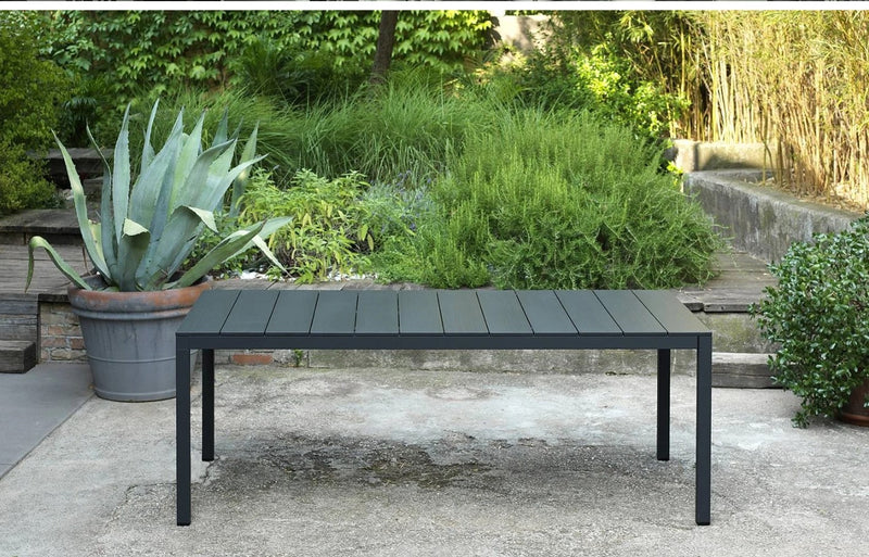 nardi nardi tavolo rio 210 extensible 210 280 x 100 cm h 76 cm alluminio antracite ean 8010352828629
