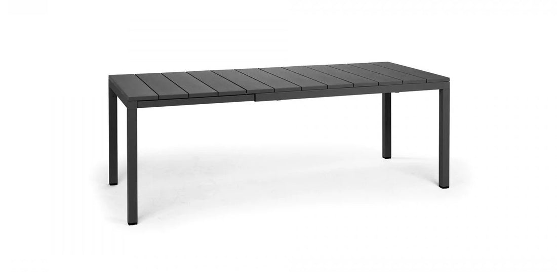nardi nardi tavolo rio 140 extensible 140 210 x 85 cm h 76 cm alluminio antracite ean 8010352828643