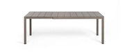 Nardi Tavolo Rio Alluminio 140 Extensible Rettangolare 140 / 210  x 85 Cm H 75 Cm Tortora