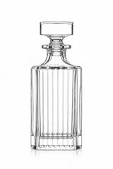 RCR Cristalleria Italiana Timeless - Bottiglia Quadrata con Tappo Quadro in Vetro