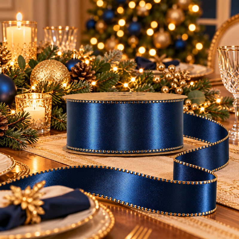 Piovaccari Nastro Satinée Sargassi Sea 15 mm x 20 m – Nastro Satinato Decorativo per Fiocchi, Confezioni Regalo e Decorazioni Natalizie