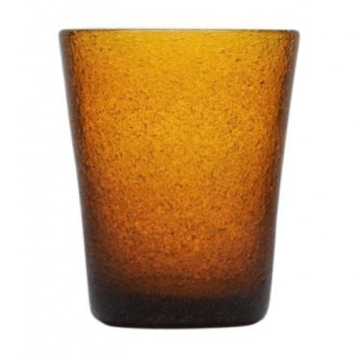 Zani Serafino Memento Tumbler Bicchiere Acqua Amber 30cl Vetro Soffiato