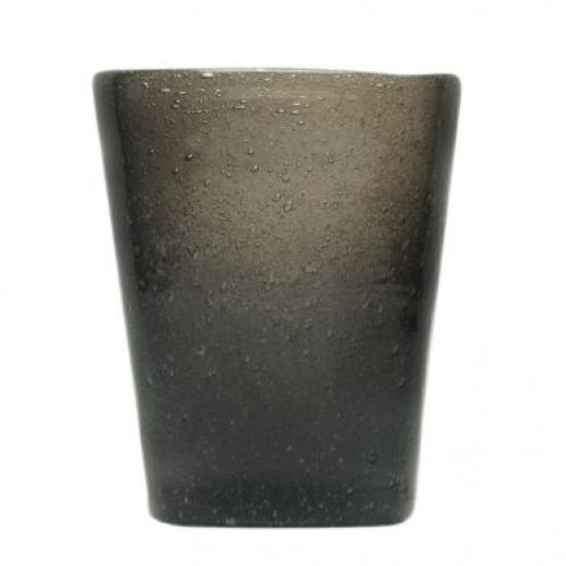 Zani Serafino Bicchiere Acqua Memento Glass Black Transparent 30cl