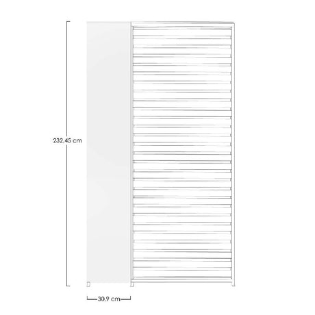 Bizzotto Pannello Verticale Pergola Ocean 232,45 x 30,9 Cm Bianco