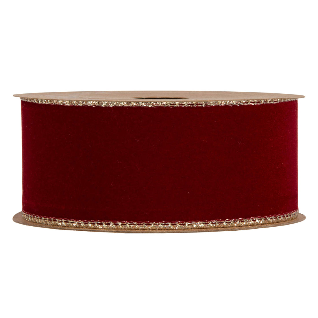 Piovaccari Nastro Double Sides Velvet & Glitter Rosso Scuro 40 mm x 10 m – Nastro Natalizio in Velluto e Glitter per Albero di Natale, Fiocchi e Confezioni Regalo