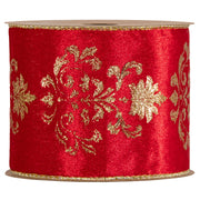 Piovaccari Nastro Lilibeth Rosso 100 mm x 10 m – Nastro Decorativo Natalizio per Albero di Natale, Fiocchi e Confezioni Regalo