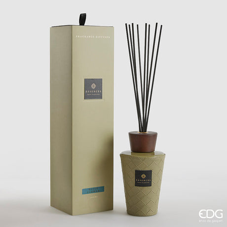 edg enzo de gasperi profumatore bottiglia cuir 1 000 ml h 22 cm olive flower scatola regalo ean 8059824526816