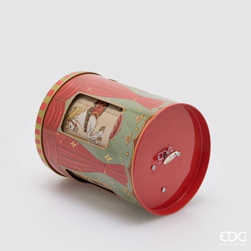 EDG Enzo De Gasperi Profumatore Bottiglia Scrigno 300 ml con Carillon Natalizio H12 Ø10 cm Cannella – Profumatore Ambiente