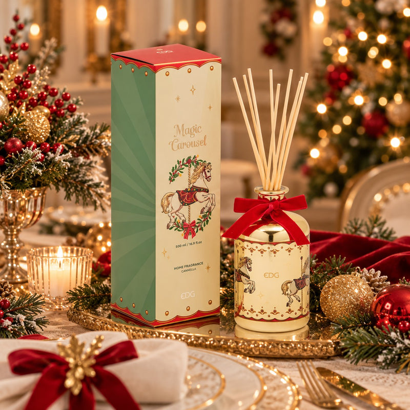 EDG Enzo De Gasperi Profumatore Bottiglia Cinnamon 500 ml H18 Ø10 cm – Profumo per Ambiente