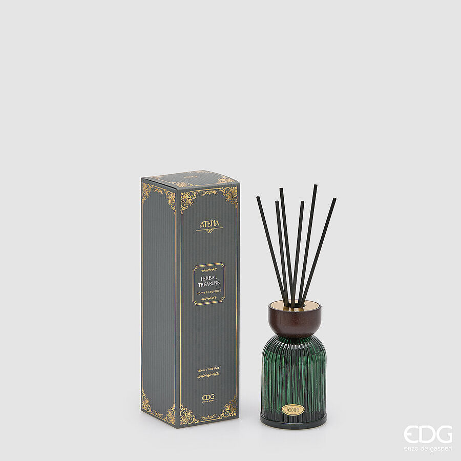 EDG Enzo De Gasperi Profumatore Bottiglia Atena Herbal Treasure 180 ml – Profumatore Ambiente Natalizio