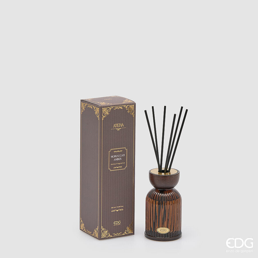 EDG Enzo De Gasperi Profumatore Bottiglia Atena Moroccan Amber 180 ml – Profumatore Ambiente Natalizio