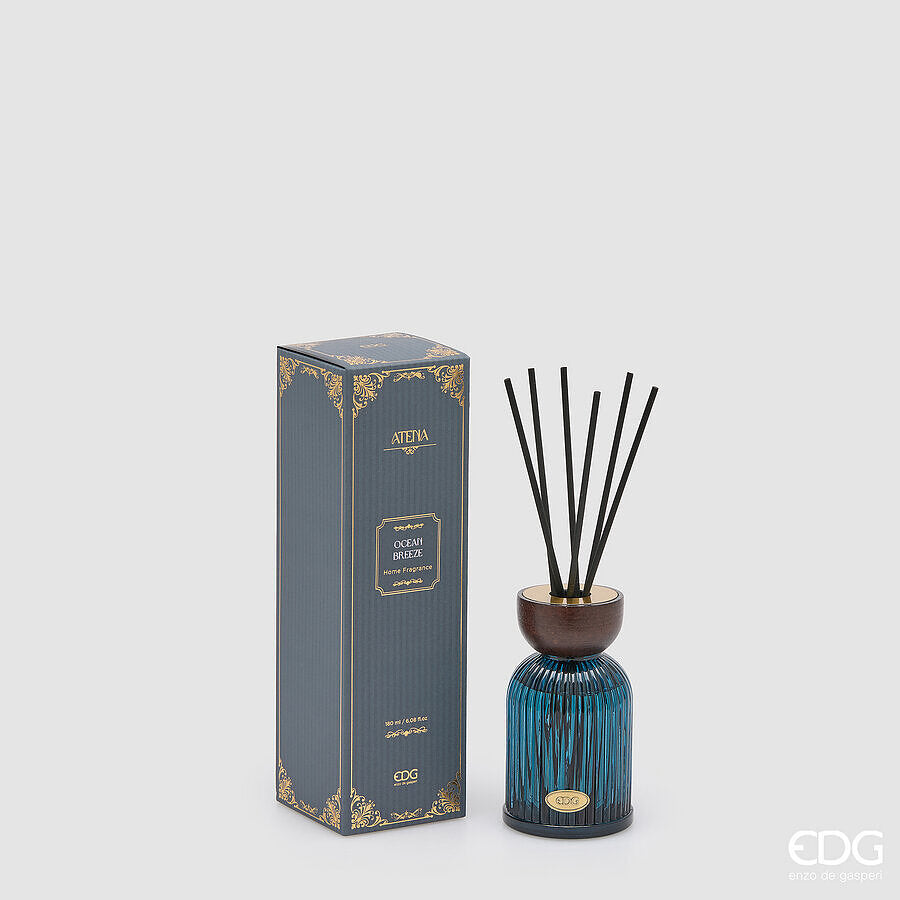 EDG Enzo De Gasperi Profumatore Bottiglia Atena Ocean Breeze 180 ml H12 Ø7 cm – Profumatore Ambiente Natalizio