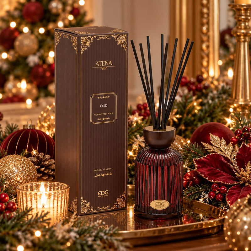 EDG Enzo De Gasperi Profumatore Bottiglia Atena OUD 460 ml H16 Ø9 cm – Profumo per Ambiente