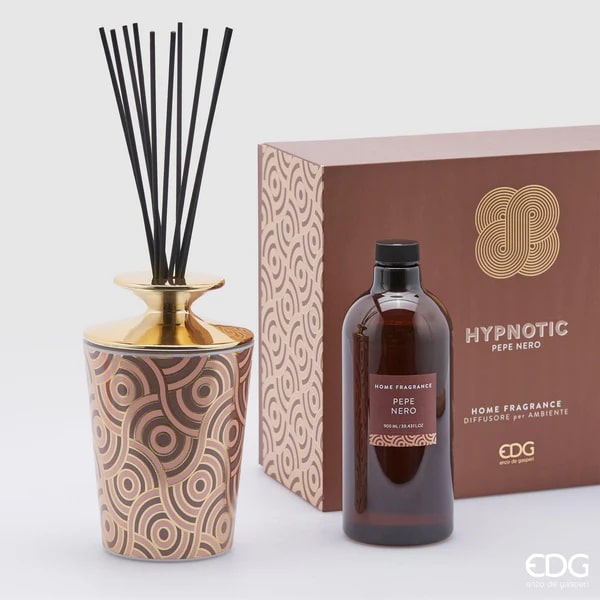 Profumatore Bottiglia Hypnotic 900ml + Bastoncini H19 Pepe Nero