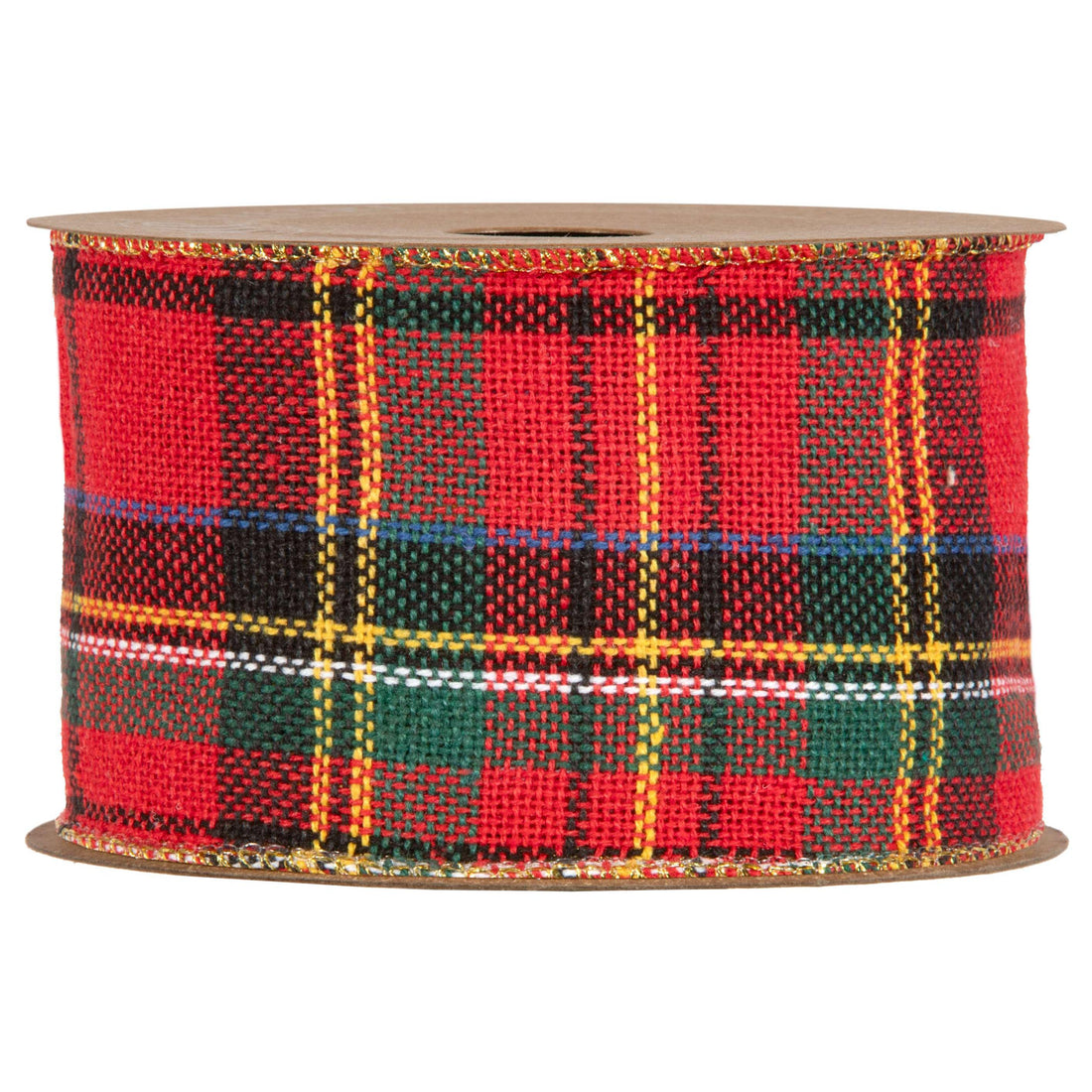 Piovaccari Nastro Aberdeen Rosso 63 mm x 10 m – Nastro Decorativo Natalizio per Albero di Natale, Fiocchi, Pacchi Regalo e Addobbi Natalizi