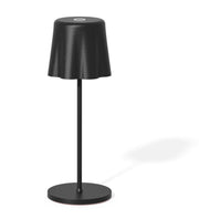 Fade Lampada da Tavolo Aladina Led Ricaricabile H 30 Cm D 11 Cm Wireless Dimmerabile Nero