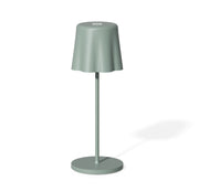 Fade Lampada da Tavolo Aladina Led Ricaricabile H 30 Cm D 11 Cm Wireless Dimmerabile Salvia