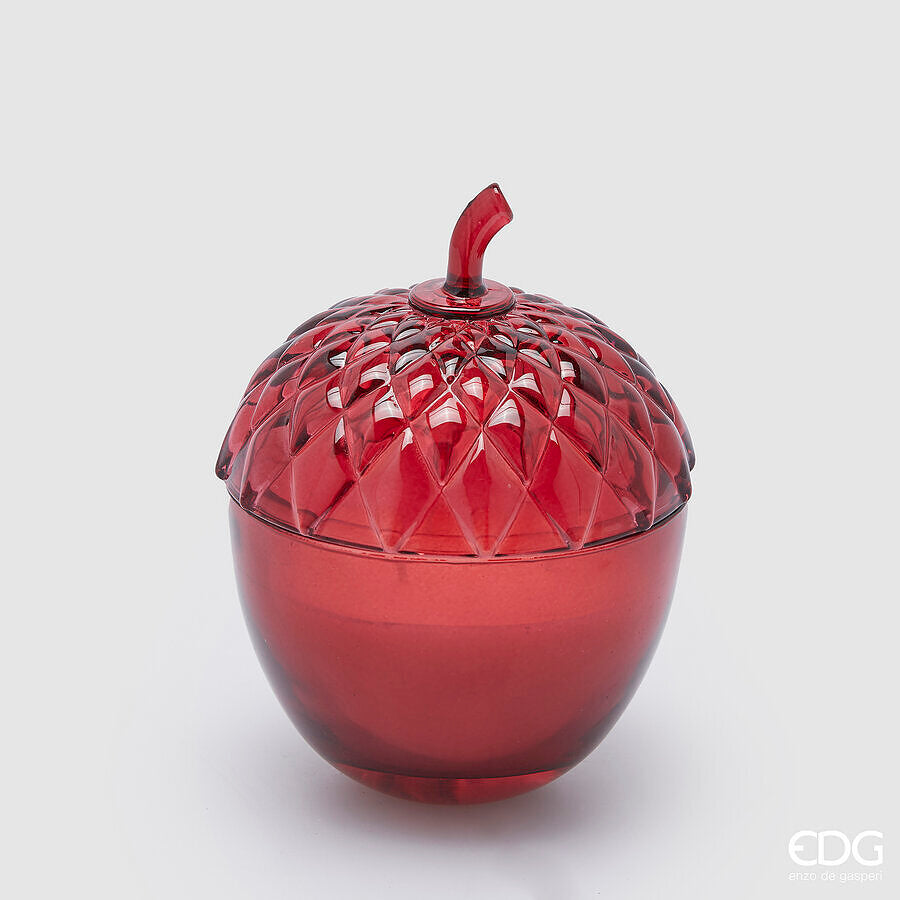 EDG Enzo De Gasperi Candela Ghianda con Profumo H 15 Cm D 11 Cm  Berry Fruit