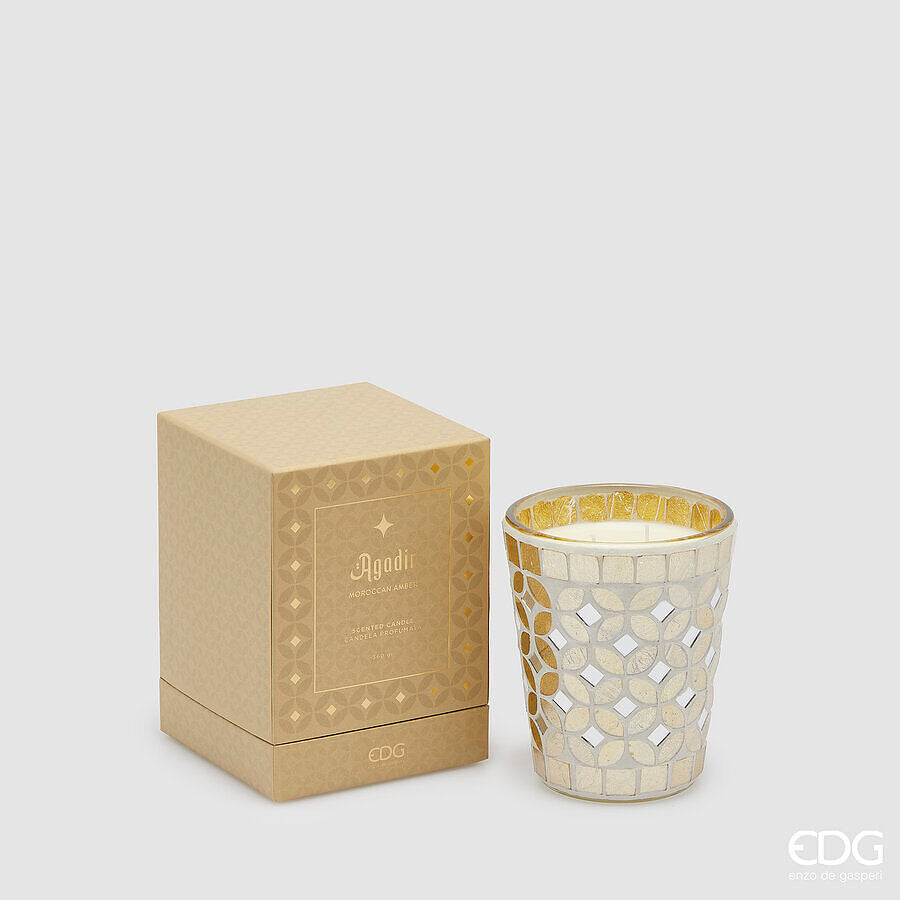 edg enzo de gasperi edg enzo de gasperi candela agadir con profumo 360 gr h 12 cm d 105 cm ambra marocchina ean 8059824464811