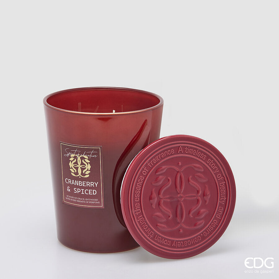 EDG Enzo De Gasperi Candela Symbol Profumata Honeyed Apple Cider H16 Ø13 cm – Idea Regalo Natale