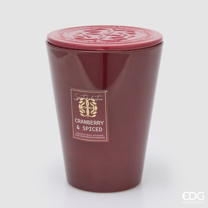 EDG Enzo De Gasperi Candela Symbol Profumata Honeyed Apple Cider H23 Ø18,5 cm – Idea Regalo Natale