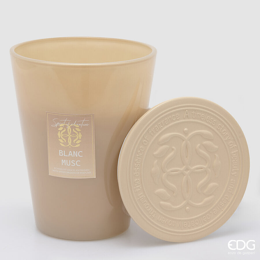 EDG Enzo De Gasperi Candela Symbol Profumata White Musk H23 Ø18,5 cm – Idea Regalo Natale