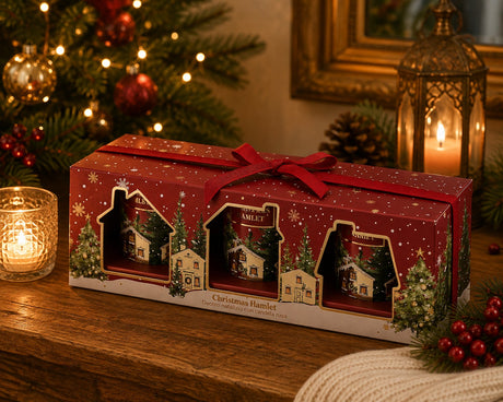 EDG Enzo De Gasperi Set 3 Candele Noel Profumate Sidro di Mela e Miele – Candele Natalizie