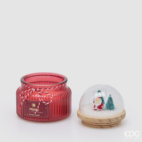 EDG Enzo De Gasperi Candela di Natale Cupola Profumata Honeyed Apple Cider H12,5 Ø10 cm – Candela Natalizia