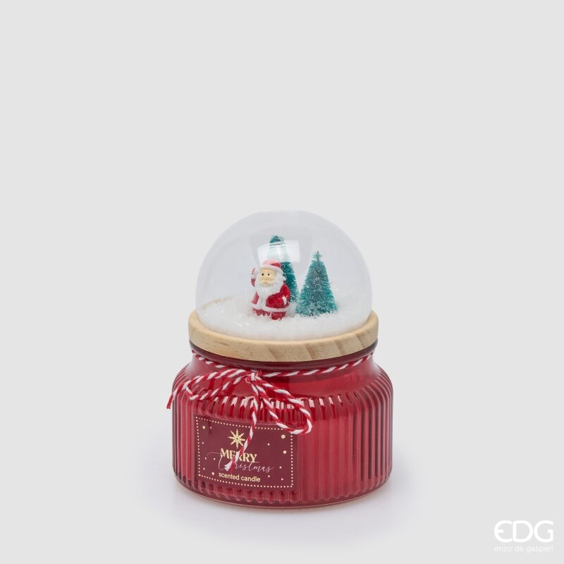 EDG Enzo De Gasperi Candela di Natale Cupola Profumata Honeyed Apple Cider H12,5 Ø10 cm – Candela Natalizia