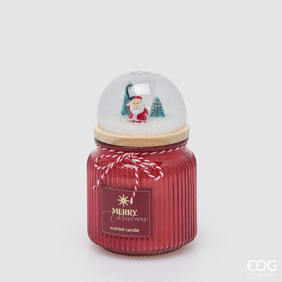 EDG Enzo De Gasperi Candela Natalizia Cupola Profumata Honeyed Apple Cider H15 Ø10 cm – Decorazione di Natale