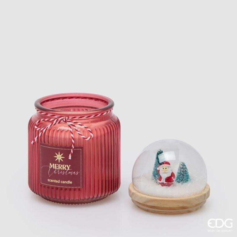 EDG Enzo De Gasperi Candela Natalizia Cupola Profumata Honeyed Apple Cider H15 Ø10 cm – Decorazione di Natale